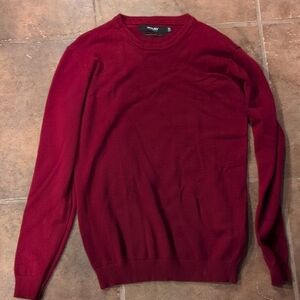 Classic Burgundy Crewneck Sweater